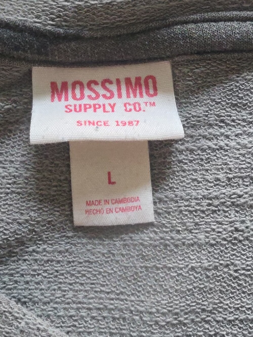 Mossimo Supply Co. Gray Knit Top with Pink Logo Tag - Picture 4 of 5